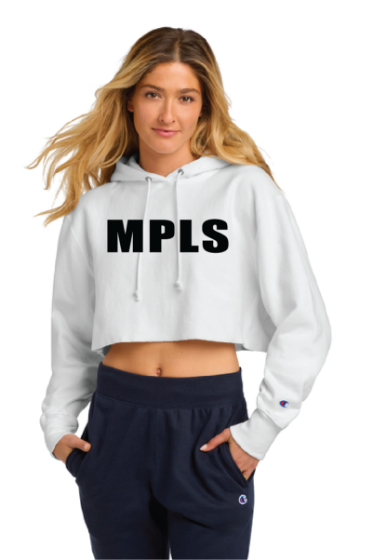 Picture of Champion Women’s Reverse Weave Cropped Cut-Off Hooded Sweatshirt